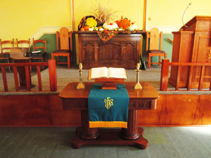 The Altar in the First German Presbyterian Church